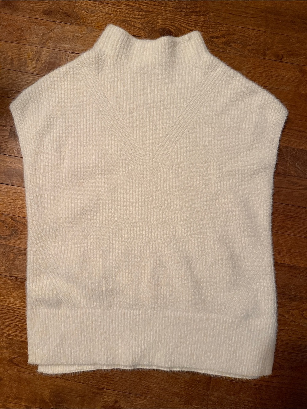 MELISSA NEPTON Cream Turtleneck Sweater Vest